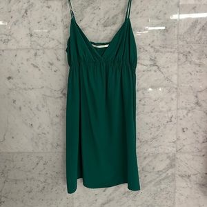 Twelfth Street by Cynthia Vincent 100% silk slip dress green small